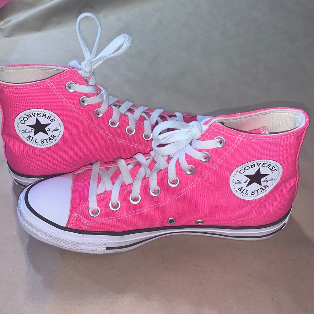 Pink High-Top Converse